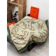 Repliche Perfette Sciarpa reversibile in cashmere Hermès con motivo a cavallo che salta 140 Verde Imitazioni False Online