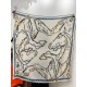 Repliche Perfette Sciarpa reversibile in cashmere Hermès con motivo a cavallo che salta 140 Blu Imitazioni False Online