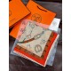 Repliche Perfette Sciarpa reversibile in cashmere Hermès con motivo a cavallo che salta 140 Organge Imitazioni False Online