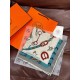 Repliche Perfette Sciarpa reversibile Hermès in cashmere con motivo a cavallo che salta 140 Imitazioni False Online