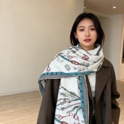 Repliche Perfette Sciarpa reversibile Hermès in cashmere con motivo a cavallo che salta 140 Imitazioni False Online