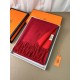 Repliche Perfette Scialle reversibile classico in cashmere bicolore Hermès 70 x 200 Rosso Imitazioni False Online