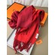 Repliche Perfette Scialle reversibile classico in cashmere bicolore Hermès 70 x 200 Rosso Imitazioni False Online