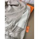 Repliche Perfette Scialle reversibile classico in cashmere bicolore Hermès 70 x 200 Grigio Imitazioni False Online