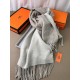 Repliche Perfette Scialle reversibile classico in cashmere bicolore Hermès 70 x 200 Grigio Imitazioni False Online