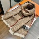 Repliche Perfette Sciarpa in lana a spina di pesce Hermès 36 x 200 cm Imitazioni False Online
