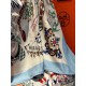 Repliche Perfette Sciarpe reversibili in velluto colorato Hermès Sciarpa 140 cm Blu Imitazioni False Online