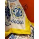 Repliche Perfette Sciarpa quadrata reversibile in velluto colorato Hermès 140 cm Giallo Imitazioni False Online