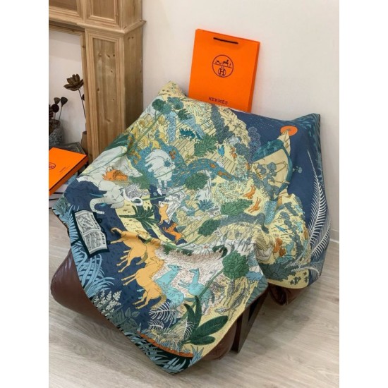 Replica Scialle Hermès Premium in seta e cashmere tono su tono double face 140 04 Fallate Outlet Online Italia Repliche Perfette Scialle Hermès Premium in seta e cashmere tono su tono double face 140 04 Imitazioni False Online