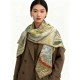 Repliche Perfette Scialle Hermès Premium in seta e cashmere tono su tono double face 140 03 Imitazioni False Online