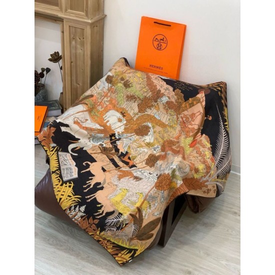 Replica Scialle Hermès Premium in seta e cashmere tono su tono double face 140 01 Fallate Outlet Online Italia Repliche Perfette Scialle Hermès Premium in seta e cashmere tono su tono double face 140 01 Imitazioni False Online