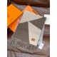 Repliche Perfette Sciarpa Hermès in cashmere sfumato multicolore da coppia 32 x 190 Grigio Imitazioni False Online