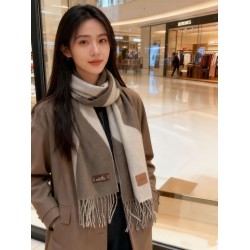 Repliche Perfette Sciarpa Hermès in cashmere sfumato multicolore da coppia 32 x 190 Grigio Imitazioni False Online
