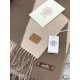 Repliche Perfette Sciarpa Hermès in cashmere sfumato multicolore da coppia 32 x 190 Grigio Imitazioni False Online