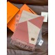 Repliche Perfette Sciarpa Hermès in cashmere sfumato multicolore da coppia 32 x 190 Rosa Imitazioni False Online