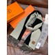 Repliche Perfette Sciarpa Hermès in cashmere sfumato multicolore da coppia 32 x 190 Nero Imitazioni False Online