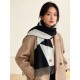 Repliche Perfette Sciarpa Hermès in cashmere sfumato multicolore da coppia 32 x 190 Nero Imitazioni False Online