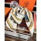 Repliche Perfette Fazzoletto reversibile in seta e cashmere Hermès 135 Beige Imitazioni False Online