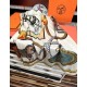 Repliche Perfette Fazzoletto reversibile in seta e cashmere Hermès 135 Beige Imitazioni False Online