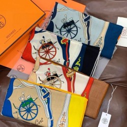 Repliche Perfette Sciarpa quadrata reversibile in cashmere Hermès 140 Blu Imitazioni False Online