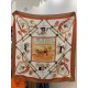 Repliche Perfette Sciarpa quadrata reversibile in cashmere Hermès 140 Arancione Imitazioni False Online
