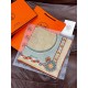 Repliche Perfette Sciarpa quadrata reversibile in velluto Hermès 140 Grigio Imitazioni False Online