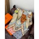 Repliche Perfette Sciarpa quadrata reversibile in velluto Hermès 140 Grigio Imitazioni False Online
