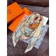 Repliche Perfette Sciarpa quadrata reversibile in velluto Hermès 140 Grigio Imitazioni False Online
