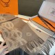 Repliche Perfette Sciarpa classica reversibile in lana d'agnello Hermès 35 x 200 Marrone Imitazioni False Online