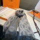 Repliche Perfette Sciarpa classica reversibile in lana d'agnello Hermès 35 x 200 Grigio Imitazioni False Online