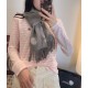 Repliche Perfette Sciarpa classica reversibile in lana d'agnello Hermès 35 x 200 Grigio Imitazioni False Online