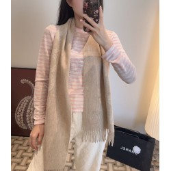 Repliche Perfette Sciarpa classica reversibile in lana d'agnello Hermès 35 x 200 Imitazioni False Online