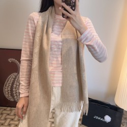 Repliche Perfette Sciarpa classica reversibile in lana d'agnello Hermès 35 x 200 Imitazioni False Online