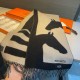 Repliche Perfette Sciarpa Hermès Horse in cashmere 30 x 140 cm Nero Imitazioni False Online