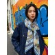 Replica Foulard quadrato in velluto intrecciato a mano Hermès, 140 blu Fallate Outlet Online Italia Repliche Perfette Foulard quadrato in velluto intrecciato a mano Hermès, 140 blu Imitazioni False Online