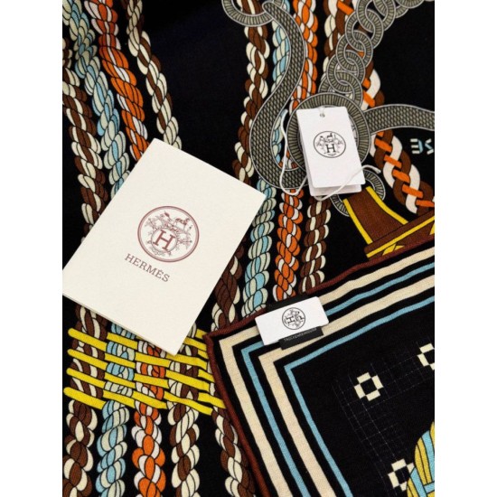 Replica Foulard quadrato in velluto intrecciato a mano Hermès, 140 nero Fallate Outlet Online Italia Repliche Perfette Foulard quadrato in velluto intrecciato a mano Hermès, 140 nero Imitazioni False Online