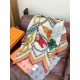 Repliche Perfette Foulard quadrato in velluto intrecciato a mano Hermès, 140 arancione Imitazioni False Online