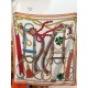 Repliche Perfette Foulard quadrato in velluto intrecciato a mano Hermès, 140 arancione Imitazioni False Online