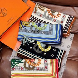 Repliche Perfette Foulard quadrato in velluto intrecciato a mano Hermès, 140 arancione Imitazioni False Online