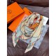 Repliche Perfette Foulard quadrato in velluto double face tinta unita Hermès Sweet Saddleware, 140 albicocca Imitazioni False Online