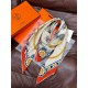 Repliche Perfette Foulard quadrato in velluto double face tinta unita Hermès Sweet Saddleware, 140 arancione Imitazioni False Online