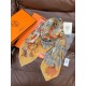 Repliche Perfette Hermès Rare Treasures Fazzoletto in cashmere reversibile 140 03 Imitazioni False Online