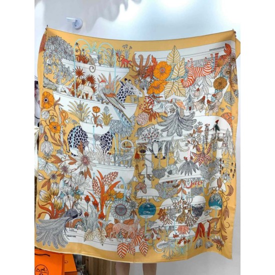 Repliche Perfette Hermès Rare Treasures Fazzoletto in cashmere reversibile 140 03 Imitazioni False Online