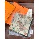 Repliche Perfette Hermès Equestrian Academy Scialle in velluto reversibile 140 Marrone Imitazioni False Online