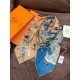 Repliche Perfette Hermès Equestrian Academy Scialle in velluto reversibile 140 Blu Imitazioni False Online