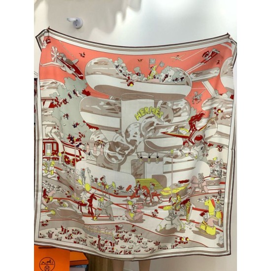 Repliche Perfette Sciarpa in seta Hermès Starry Night Chorus e fazzoletto quadrato in cashmere 140 01 Imitazioni False Online