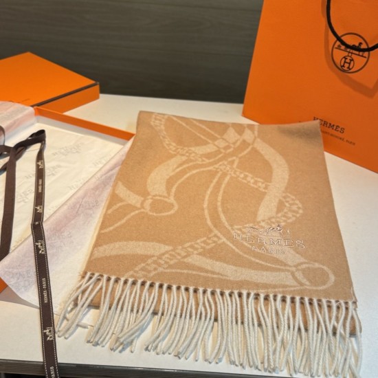 Repliche Perfette Sciarpa classica in lana d'agnello Hermès 30 x 200 03 Imitazioni False Online