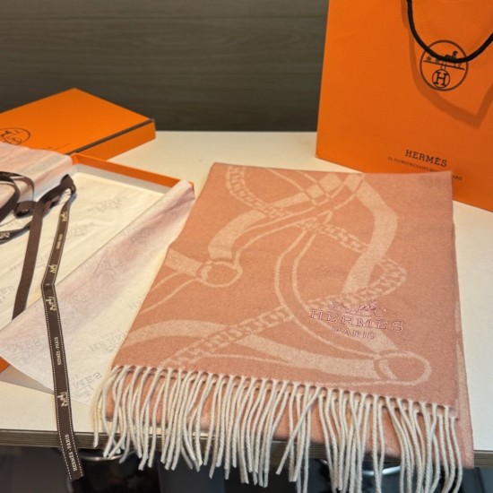 Repliche Perfette Sciarpa classica in lana d'agnello Hermès 30 x 200 02 Imitazioni False Online