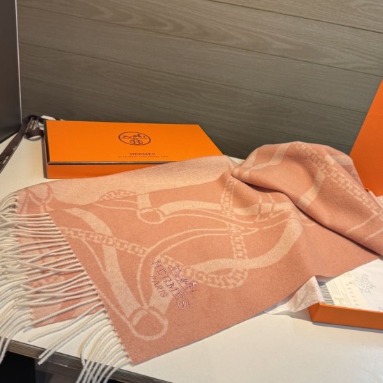 Repliche Perfette Sciarpa classica in lana d'agnello Hermès 30 x 200 02 Imitazioni False Online