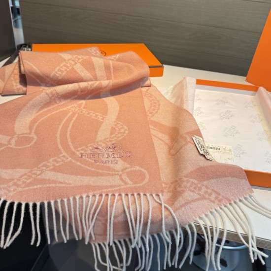 Repliche Perfette Sciarpa classica in lana d'agnello Hermès 30 x 200 02 Imitazioni False Online